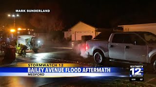 Neighbors recap Bailey Avenue flooding in Medford [upl. by Alamaj153]