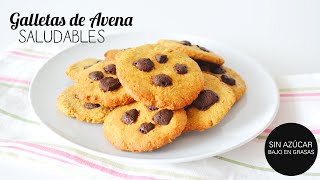 Galletas de AVENA con chispas de chocolate SALUDABLES Y FÁCILES  BACK TO SCHOOL [upl. by Lavina]