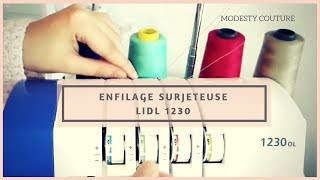 ENFILAGE de la SURJETEUSE LIDL 1230 OL [upl. by Hsuk573]