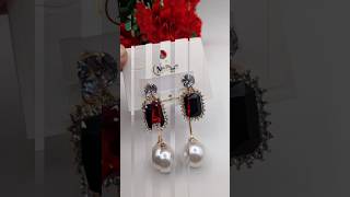 Beautiful stylish zarcoon earings 💕fashionjewellery earingytshorts [upl. by Noraed]