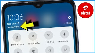 Airtel Sim No Service Problem Realme  Airtel No Service Problem Solution Realme [upl. by Aivalf]
