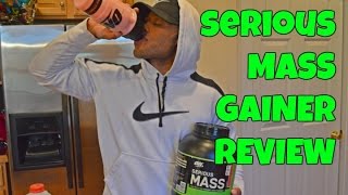 Optimum Nutrition Serious Mass Gainer Review  CARBS FOR GAINS [upl. by Nasia]