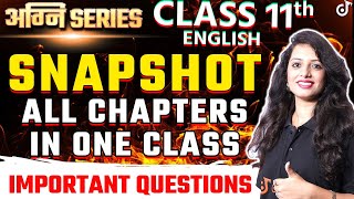 CLASS 11 SNAPSHOT ALL CHAPTERS IN ONE CLASS 📝 MOST IMPORTANT QUESTIONS  Pooja Mam class11 [upl. by Randa]