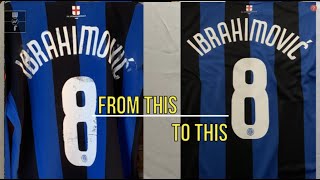 HOW TO FIX A DAMAGED NAME SET  Football Shirt Repair  Restoration Fixing Nameset Name Kit [upl. by Aninaig296]