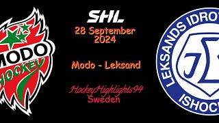 MODO VS LEKSAND  28 SEPTEMBER 2024  SHL  HIGHLIGHTS [upl. by Lissie]