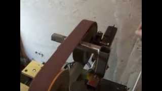 Szalagcsiszoló élező gép házilag készült homemade belt Sander [upl. by Egidio814]