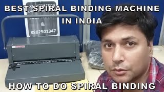 Best Spiral Binding Machine in India 2025 Review amp How to Do Spiral Binding  Coil Binding 📚✨ [upl. by Nomahs]