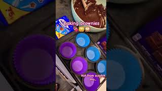 Baking Brownies 😸🙈🍫 song brownies baking cooking cookingchannel chocolate cadbury music [upl. by Ivek]