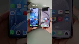 ColorOS15 Fluid Cloud vs iOS18 Dynamic Island animation oneplus iphone Coloros15 ios foryou [upl. by Nekial]