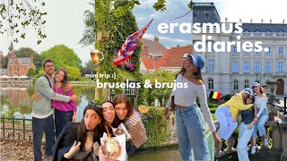 primeros viajes del erasmus  bruselas y brujas express 🍫 [upl. by Ynttirb]