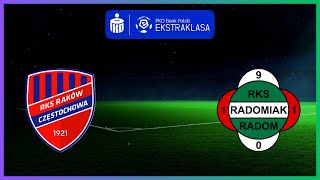 RAKÓW CZĘSTOCHOWA  RADOMIAK RADOM PKO EKSTRAKLASA FC 24 35 [upl. by Qooraf]