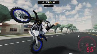 Roblox Miami bikelife Going crazy on Yamaha YZ 450Monster edition [upl. by Ifen]