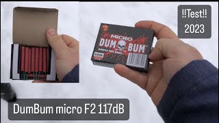 Test DumBum Micro F2 117dB  2023 [upl. by Cavil]