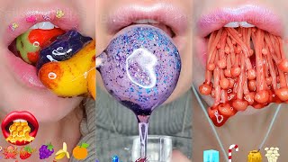 10 Hours of Satisfying ASMR Eating Emoji Food Challenge Compilation Mukbang 먹방 [upl. by Latimer]