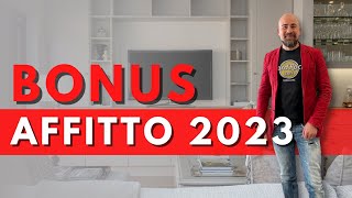 BONUS affitto 2023  Tutte le novità [upl. by Nodyroc577]