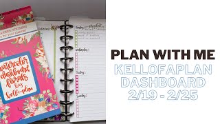 Plan With Me  KellofaPlan Dashboard  New Watercolor Dashboard Florals [upl. by Nonnarb41]