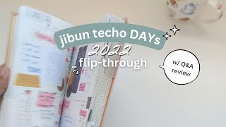 2022 Planner Flipthrough  Kokuyo Jibun Techo DAYs  QampA Review [upl. by Olivette]