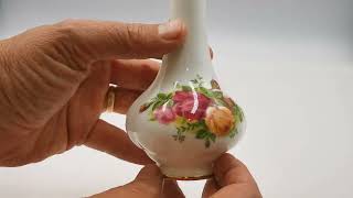 Royal Doulton Old Country Roses Bud Vase [upl. by Ehttam136]