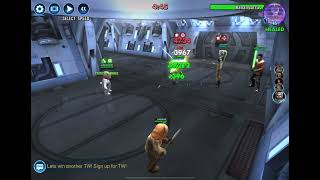 SWGOH Grand Arena Ewok Chief Chirpa Omicron vs Phoenix [upl. by Ronnholm]