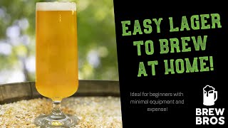 How to Brew a Lager  Easy All Grain Recipe on Kitchen Stove [upl. by Adeehsar]