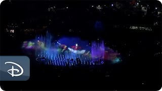 World of Color  Aerial View  Disneyland Resort [upl. by Fanechka680]