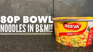 Reeva Beef Flavour Ramen Noodles Review [upl. by Roose772]