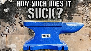 Harbor Freight 55lb Anvil How Much Does it Suck [upl. by Yrag]