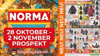 NORMA Prospekt Werbung  Prospekt Gültig von 28102024  Rabatt Angebote DE [upl. by Palmira]