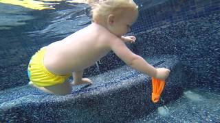 14MonthOld Swimmer Baby Nate [upl. by Tolley]