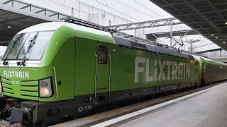 Flixtrain FLX10 BerlinStuttgart am Bahnhof BerlinSüdkreuz [upl. by Letitia]