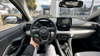 2022 Toyota Yaris Hybrid Test Drive POV  Ambience Binaural Sound 2022 [upl. by Renrag]