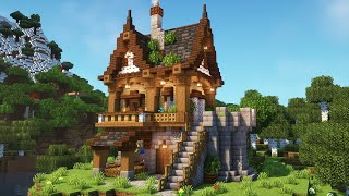 Minecraft  Small Medieval Survival Base  Minecraft Tutorial [upl. by Nnylatsirk261]