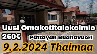 260€ Uusi Kalustettu Omakotitalo Kolmio  Budhavuori 922024 Thaimaa [upl. by Venus]