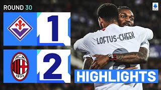 FIORENTINAMILAN 12  HIGHLIGHTS  Leao Drives Milan To Win With Goal amp Assist  Serie A 202324 [upl. by Erised]