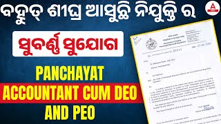 Odisha Panchayat Deo Recruitment 2024  ପୁଣିଥରେ ଆସୁଛି ପଞ୍ଚାୟତରେ ନିଯୁକ୍ତିର ସୁଯୋଗ 🥳🥳🥳 [upl. by Golanka629]