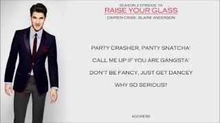 Glee  Raise Your Glass Lyrics [upl. by Philippa880]