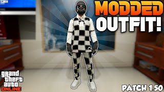 GTA 5 ONLINE HOW TO GET A FULL CHECKERBOARD TRYHARD MODDED OUTFIT 150 GTA 5 CLOTHING GLITCHES [upl. by Linis150]