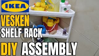 🔴IKEA VESKEN  SHELF UNIT ASSEMBLY [upl. by Parlin]