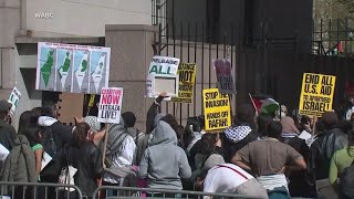 As Passover begins tempers flare at Columbia University protest [upl. by Anelleh]