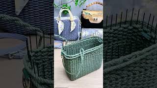 How to DIY Creative Handbag with Rope diy handmade craft [upl. by Anieral]