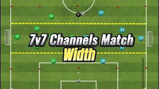 Football Movement Drill  Use of Width conditioned Game [upl. by Cindelyn546]