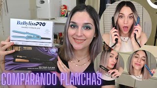 COMPARANDO MINI PLANCHAS PARA EL CABELLO  BABYLISS NANO TITANIUM  HOT TOOLS FLAT IRON  LilianLopA [upl. by Templia281]