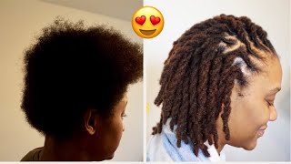 STARTING INSTANT LOCS WITH PERMANENT EXTENSIONS [upl. by Greyso200]