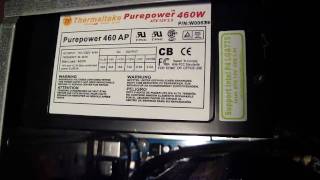 Thermaltake PurePower 460 AP W0063RE Coil Noise [upl. by Deni]