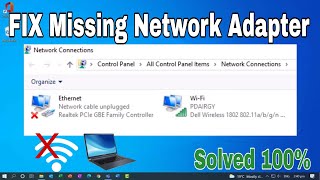 Windows Could Not Find a Driver For Your Network Adapter  WiFi Adapter Missing Problem Windows [upl. by Eserahc]