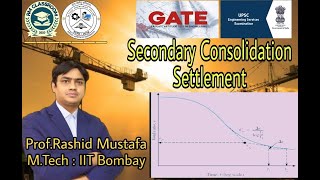 Lecture7  Secondary Consolidation Settlement Geotechnical EngineeringII Prof Rashid Mustafa [upl. by Bilow]