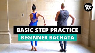 Bachata Basic Step Practice Follow Along [upl. by Nimrak]