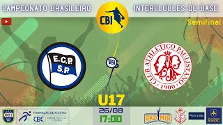 Pinheiros SP X Paulistano SP  CBI  Semifinal  Sub 17 Basquetebol Masculino  2023 [upl. by Hort]