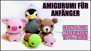 Amigurumi für Einsteiger  Häkeln für Anfänger  Grundkurs  Basics [upl. by Fagan]