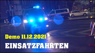 Einsatzfahrten POLIZEI Wien  DEMO 11122021 [upl. by Massey]